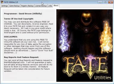 fate utilities login